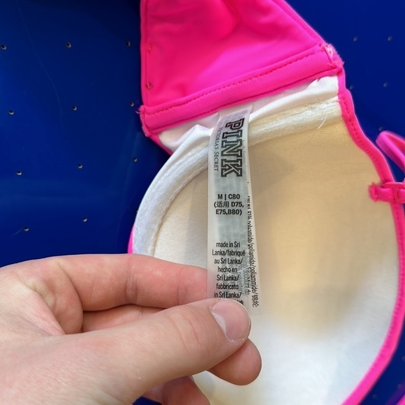 PINK by Victoria Secret bikini top size medium women’s - Picture 5 of 5